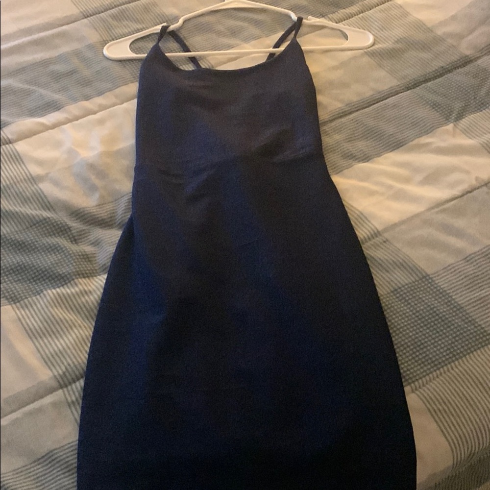 Elegant Navy Blue Women's Dress